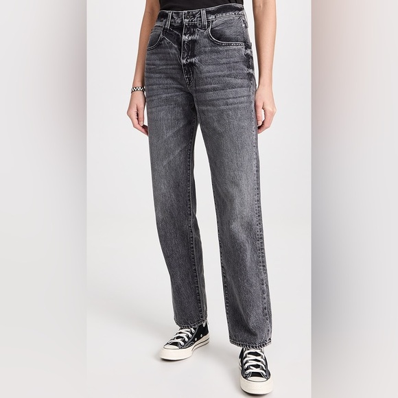 SLVRLAKE Brooklyn Relaxed Straight Leg Jeans - Picture 1 of 12